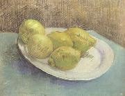 Still life with Lemons on a Plate (nn04) Vincent Van Gogh